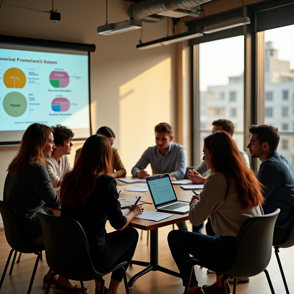 Cohort of impact business founders in an intensive financial education program