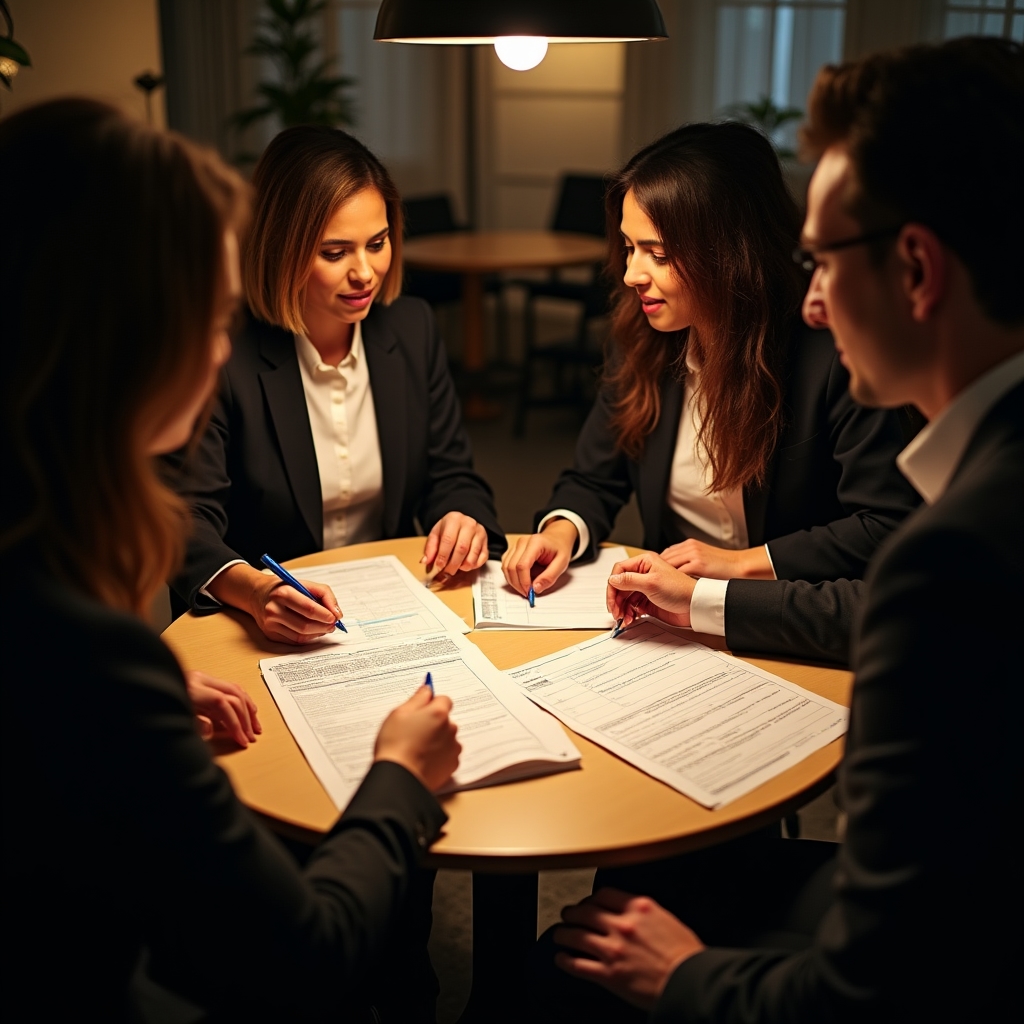 Small group workshop focused on financial communication for hybrid organizations